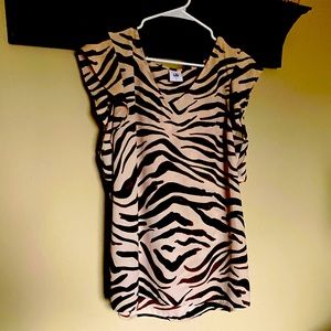 Animal print CABI blouse ready to prowl
